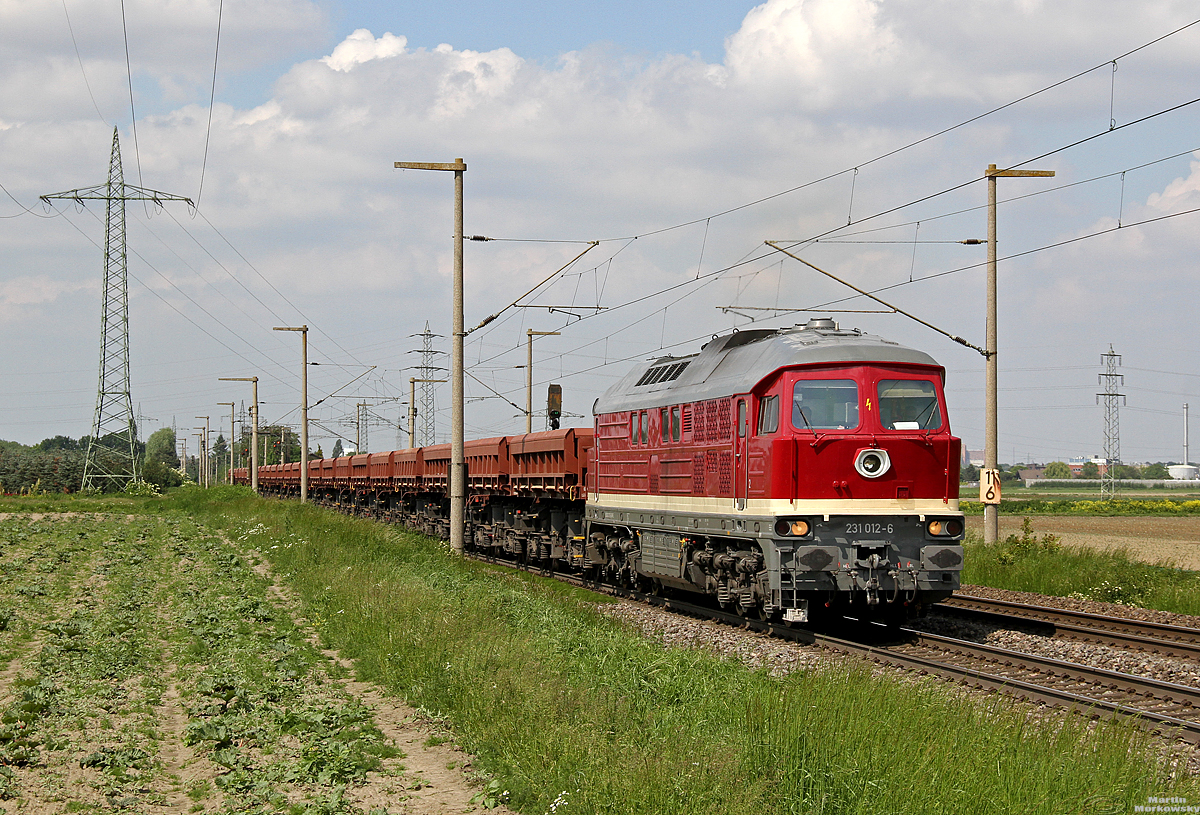231 012 bei Hürth-Fischenich am 25.05.2019