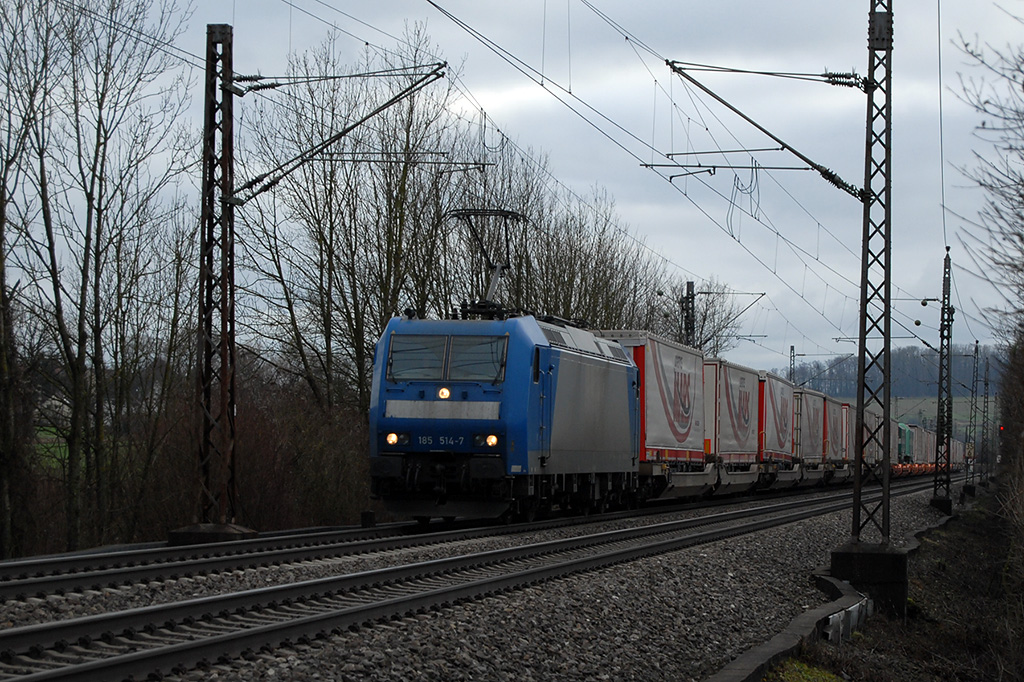 23.12.2017 Streckenabschnitt Uhingen 185 514-7