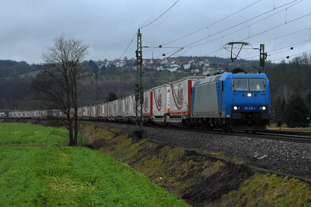 23.12.2017 Streckenabschnitt Uhingen 185 530-3