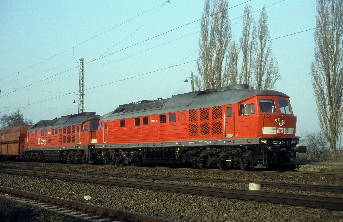 232 022 + 232 675  Schkortleben  25.03.03