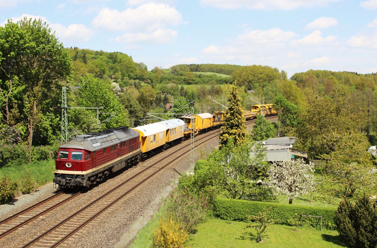 232 223 der DGT zu sehen am 10.05.15 in Jößnitz/V.