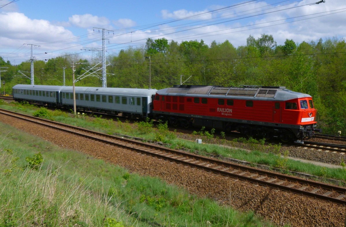 232 230-3 kommt am 10.05.2015 nach Senftenberg.