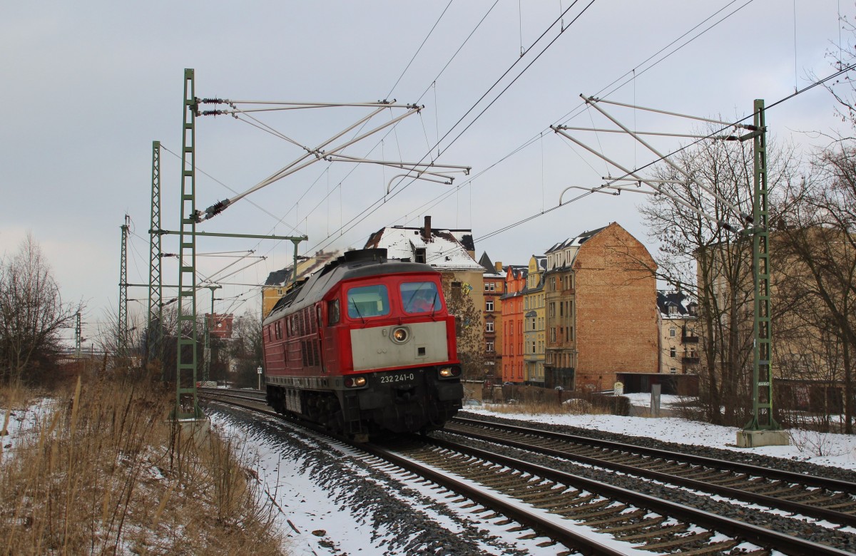 232 241 zu sehen am 01.03.16 in Plauen/V.