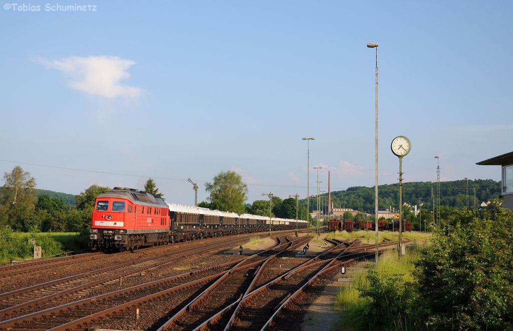 232 589 (92 80 1232 589-2 D-DB) mit NF13452 VSOE-Orient Express von Prag nach Calais am 08.06.2013 in Luitpoldhütte