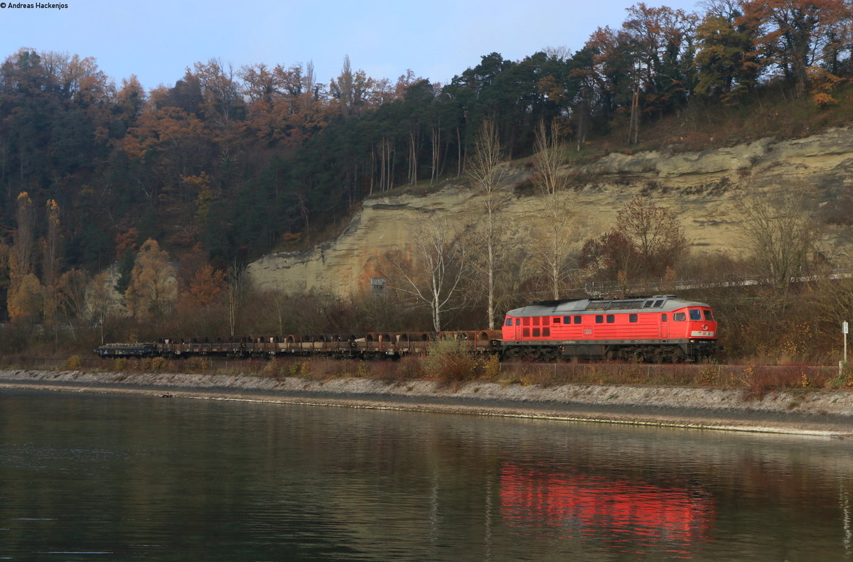 232 609-8 mit dem umgeleiteten EZ 45175 (Kornwestheim Rbf-Wolfurt) bei Überlingen 18.11.20