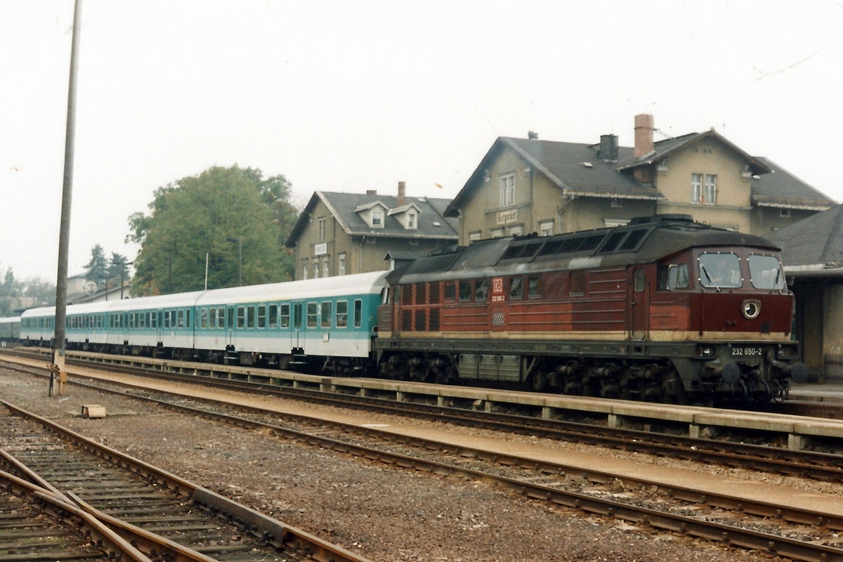 232 650-2 mit SE nach Leipzig 08.10.1994