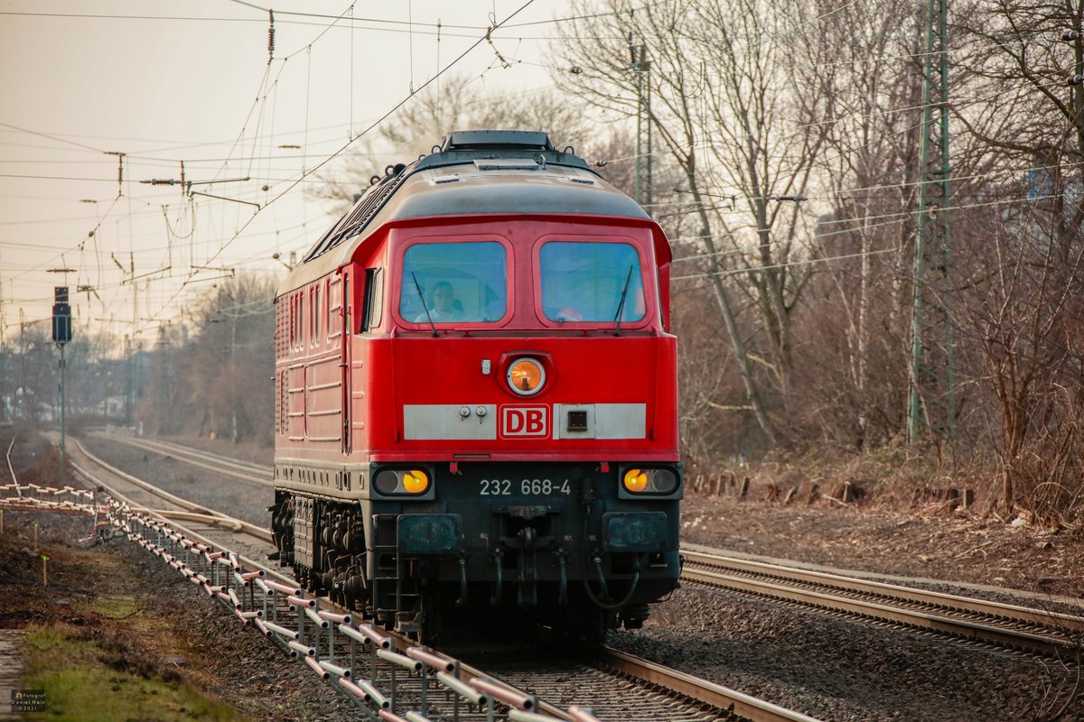 232 668-4 DB Ludmilla in Gelsenkirchen Buer Nord, Februar 2021.