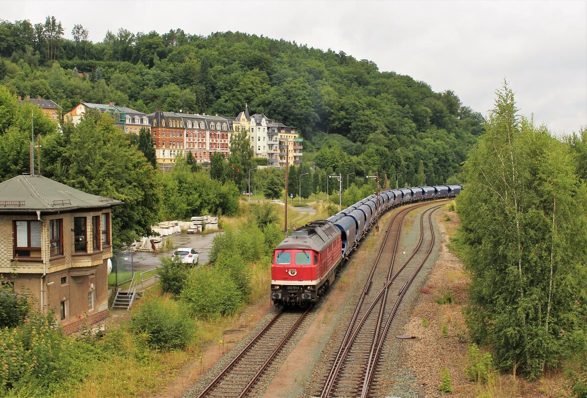 232 701-3 (ARP Logistik GmbH) DGS 95981 Gera-Vojtanov war am 01.08.21 in Greiz zu sehen.