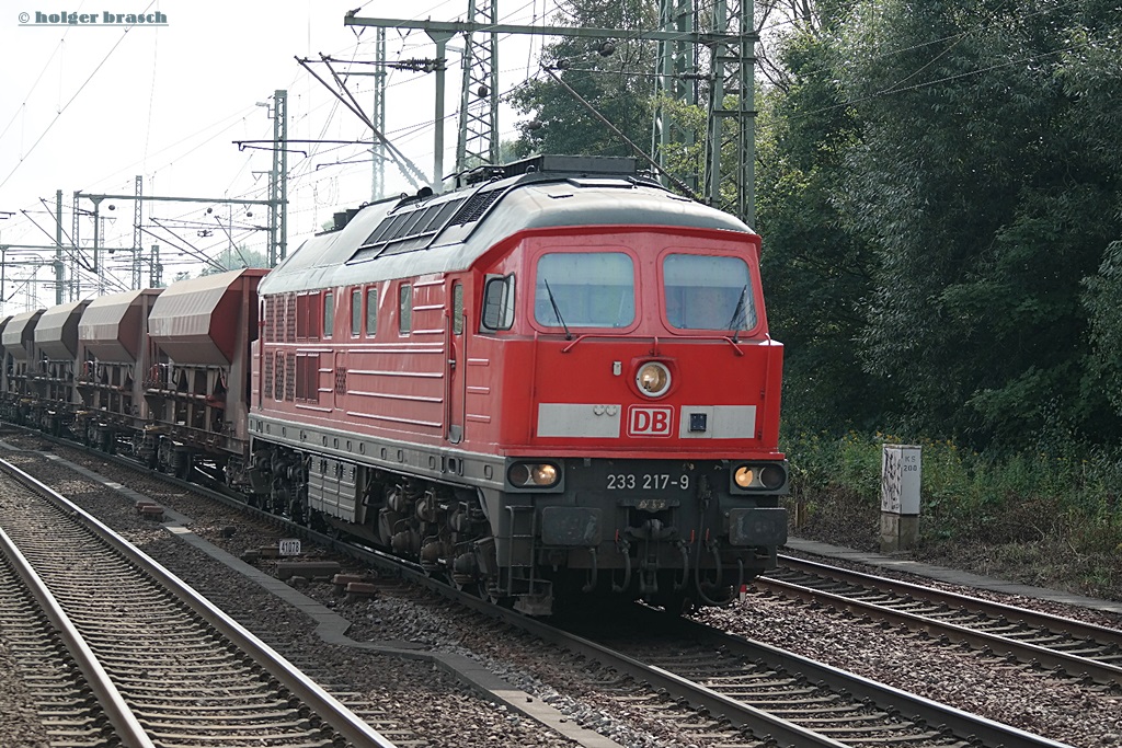 233 217-9 zog am 13.09.13 einen ganzzug durch hh-harburg