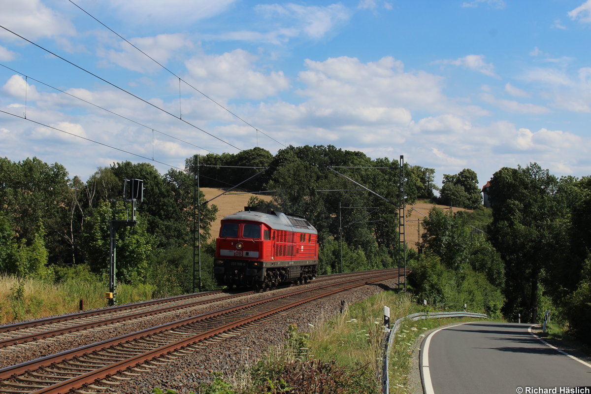 233 306-0 fährt als Leerfahrt nach Zwickau. Hier fährt sie bei Jocketa an mir vorbei.