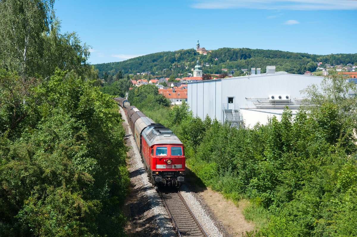 233 306 mit dem EK 68492 von Nürnberg Rbf nach Schwandorf bei Amberg, 07.07.2018