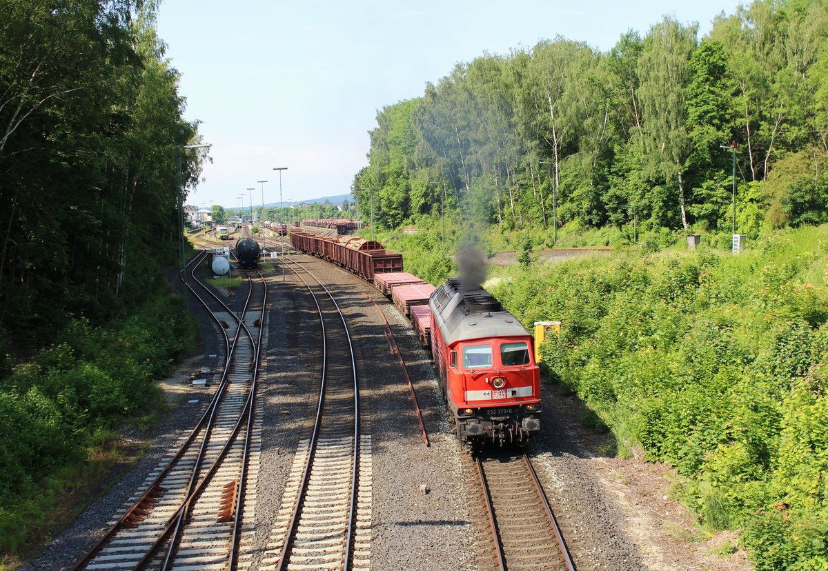 233 373-0 hier am 08.06.16 in der Ausfahrt Marktredwitz nach Cheb.