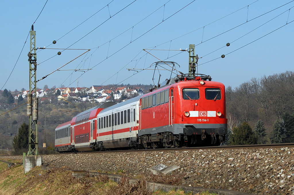 24.02.2018 Streckenabschnitt Uhingen 115 114-1