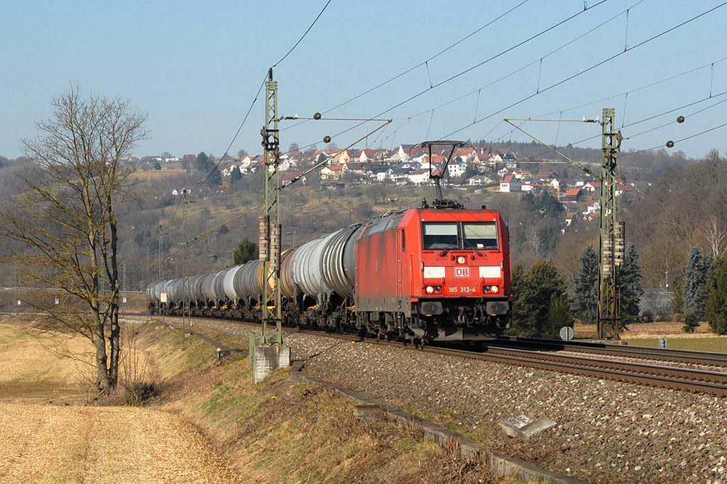 24.02.2018 Streckenabschnitt Uhingen 185 313-4