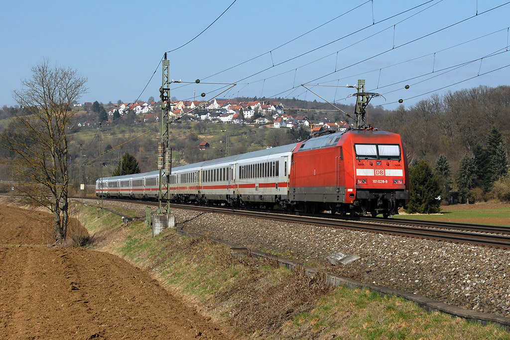 24.03.2018 Streckenabschnitt Uhingen 101 028-9