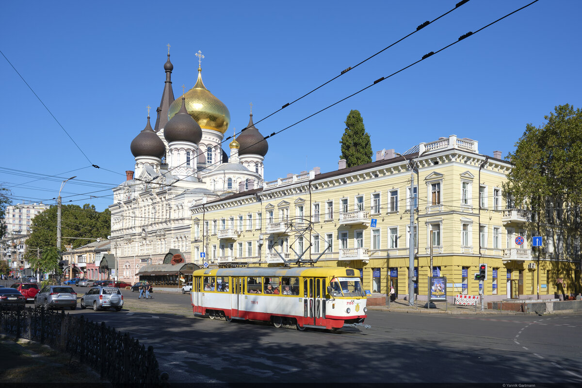 24.09.2025: KP Tatra T3A 7155 / Vulytsya Panteleimonivska, Odesa, Ukraine