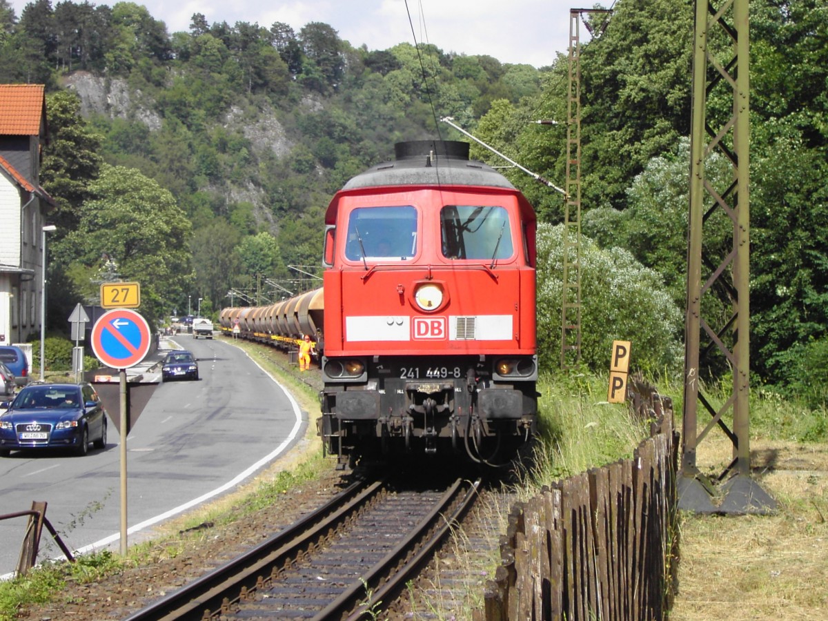 241 449-8 Bahnübergang Rübeland (Harz) 27.07.2005