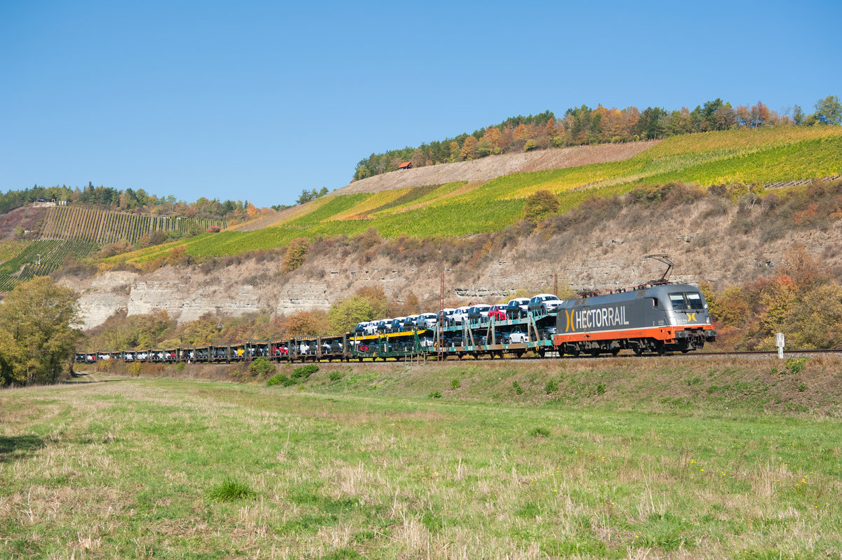 242 516  Ferdinand  von Hectorrail mit dem DGS 69381 von Bremen Rbf nach München Milbertshofen bei Himmelstadt, 13.10.2018