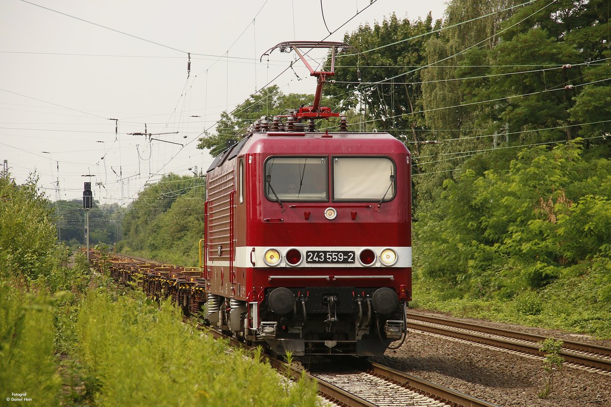 243 559-2  DeltaRail  in Gelsenkirchen Buer Nord, am 08.07.2017.