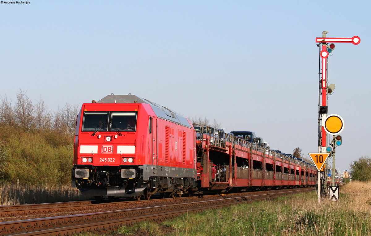 245 022-9 mit dem AS 1452 (Niebüll-Westerland(Sylt)) bei Klanxbüll 8.5.16