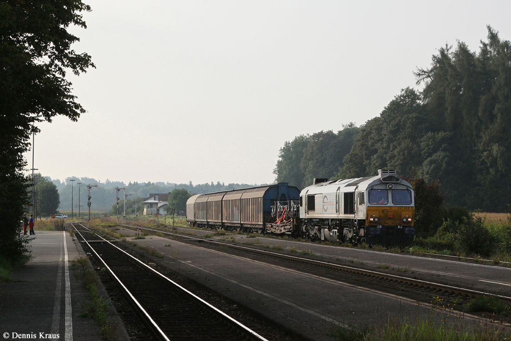247 059 mit Güterzug 44808 am 06.09.2014 in Tüßling.