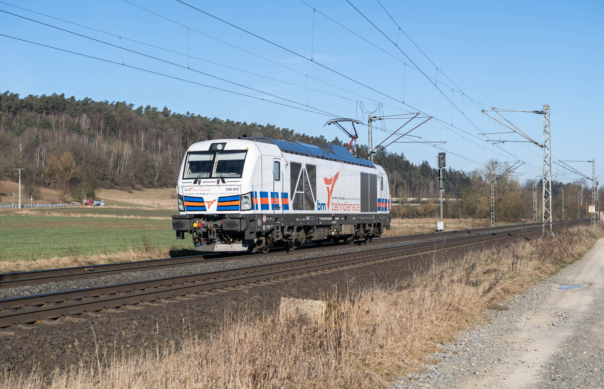 248 070-5 gesehen am 19.02.2025 bei Kerzell.