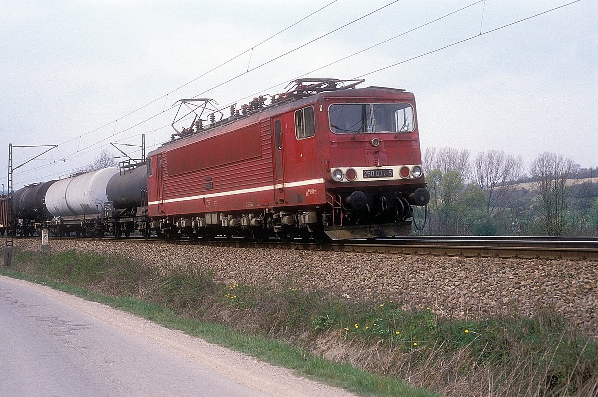 250 077  Kaatschen - Weichau  03.04.90