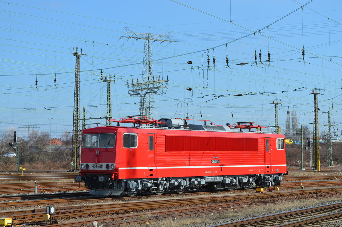 250 247-4 / 155 247-0 der LEG - Leipziger Eisenbahngesellschaft mbH am Leipzig Hbf 27.03.2018