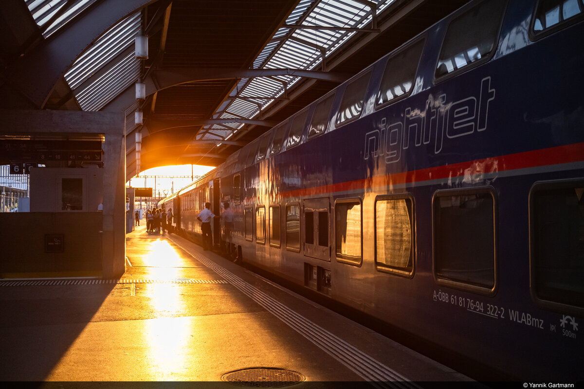 25.07.2024: NightJet 467 Abfahrbereit im Zürich HB