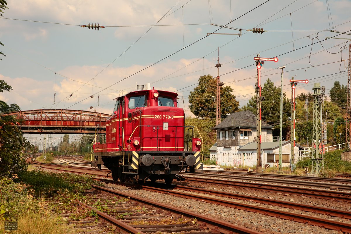 260 770-3 Railflex in Düsseldorf Rath, September 2020.
