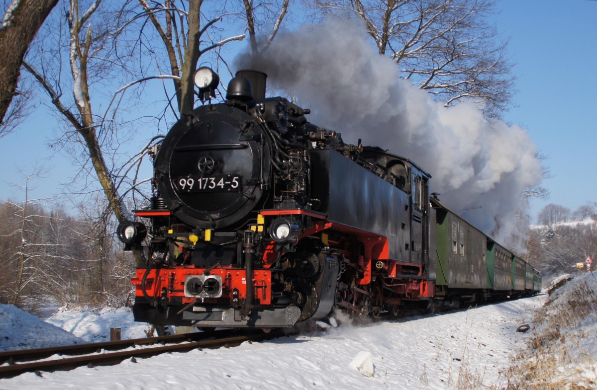 26.01.2014, 99 1734-5, Ortseingang Dippoldiswalde