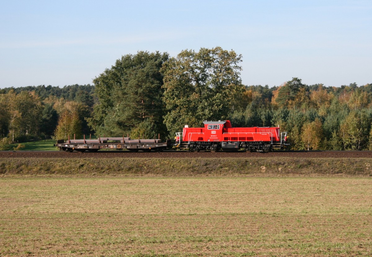 261 040 mit FZS 53675 (Rotenburg [W�mme]–Maschen Rbf) am 22.10.2011 zwischen Jesteburg und Maschen Rbf