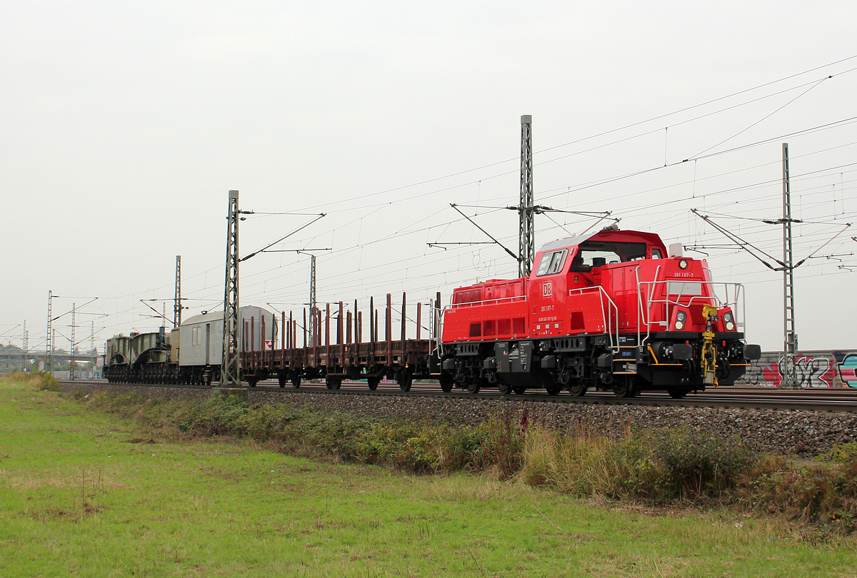 261 107-7 bei Porz(Rhein am 08.10.2013