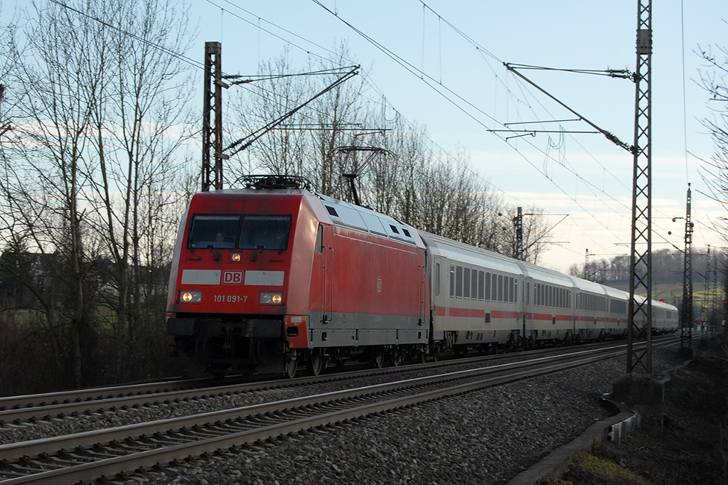 26.12.2017 Streckenabschnitt Uhingen 101 091-7