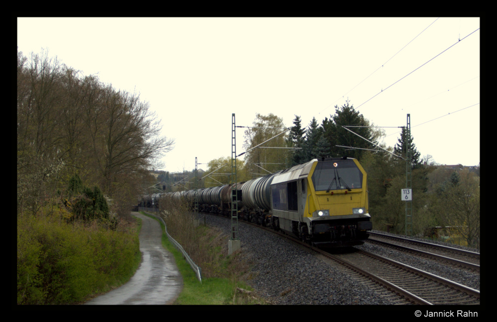264 001 mit einen Kesselzug am 27.04.2016 bei Plauen