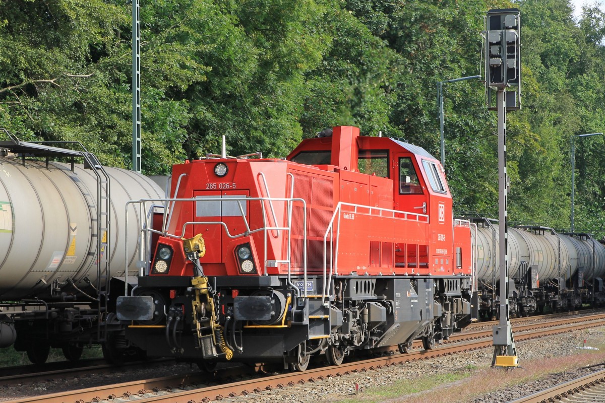 265 026-5 auf Bahnhof Großenkneten am 22-8-2014.
