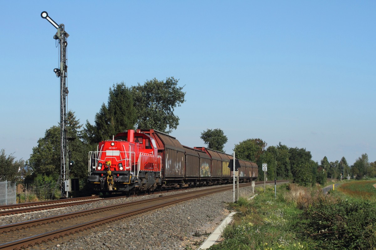 265 030 mit dem EK 54541 in Derkum am 30.09.15.