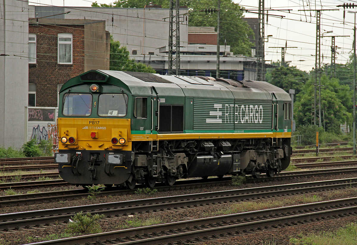 266 021 der RTB Lz in Köln West am 18.05.2017