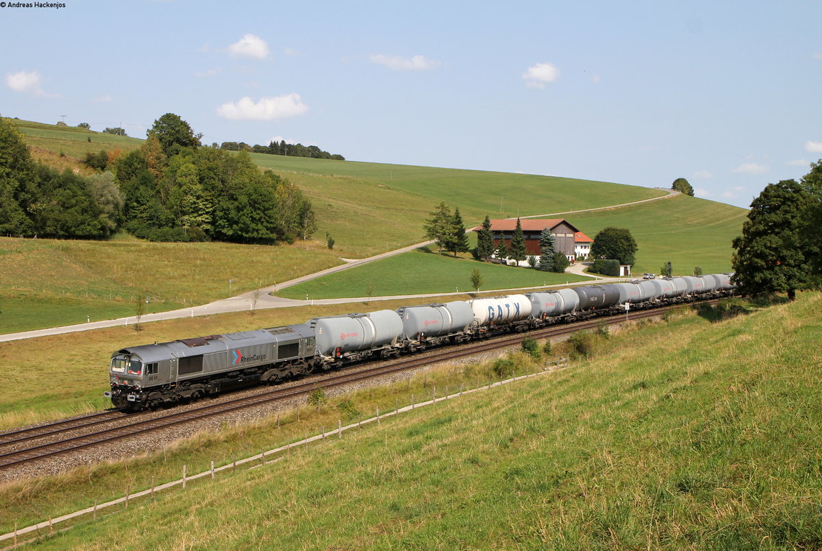 266 061 mit einem Öler bei Günzach 28.8.18