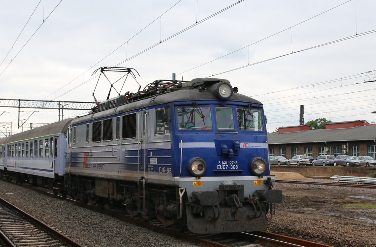 26.7.2017 Posen, TLK 48102 aus Kattowitz nach Kollberg bei der Einfahrt