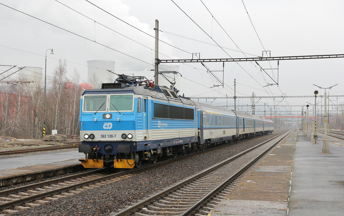ČD 362 130 // Kadaň-Prunéřov // 1. Februar 2019
