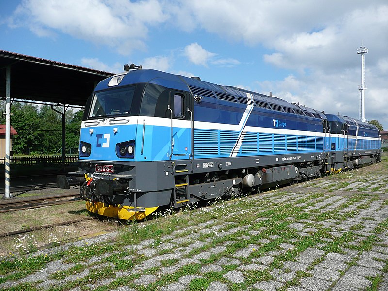 ČD 753 615, fotografiert am 18.07.2020 im Bahnhof Liberec