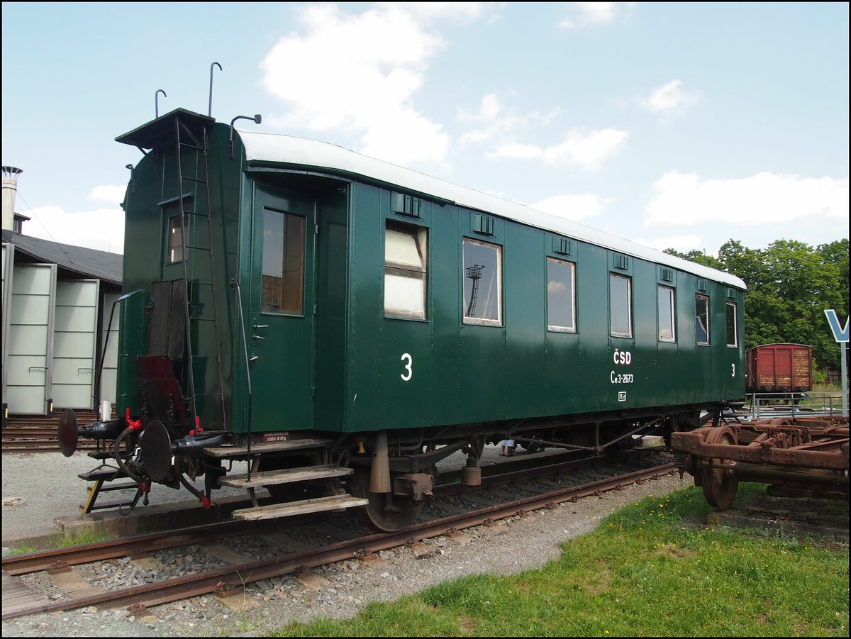 ČSD Ce3-2673 (1937 Ringhoffer) stand am 23.08.2023 im Eisenbahnmuseum Jaroměř.