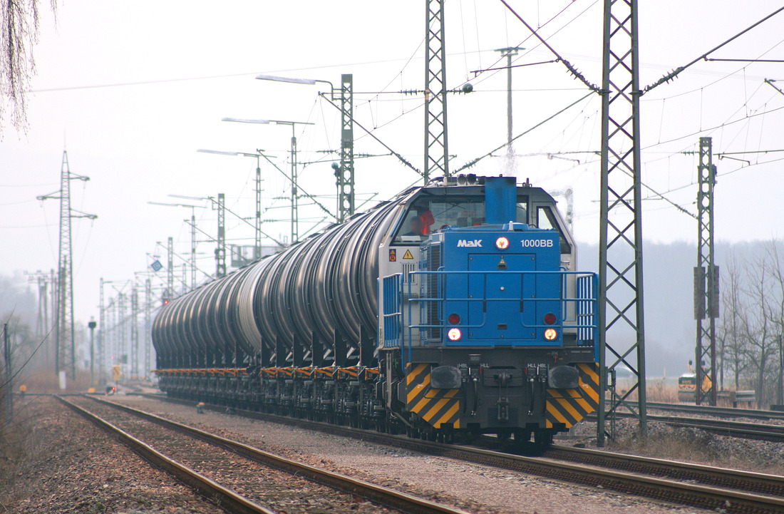 271 014 (zum Aufnahmezeitpunkt für die Bayerische CargoBahn GmbH im Einsatz) // Bahnhof Kork // 27. März 2013