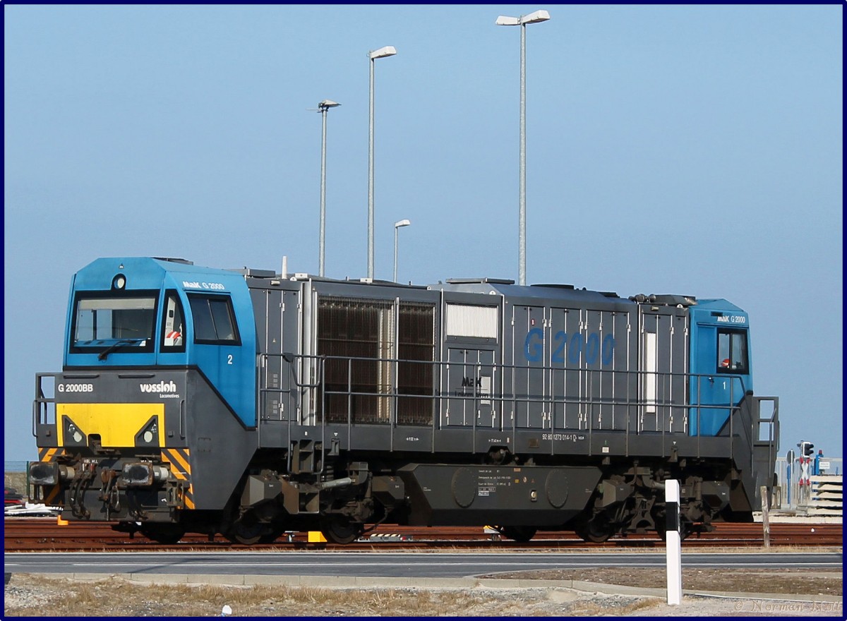 273 014-1 abgestellt auf der Vorstellgruppe am Jade-Weser-Port. Wilhelmshaven 11/03/2016