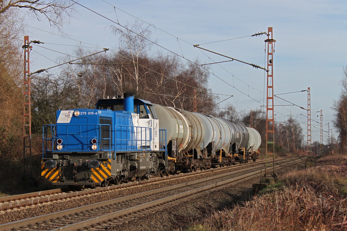 275 015 am 7.1.14 mit einem Kewa in Bottrop-Welheim.