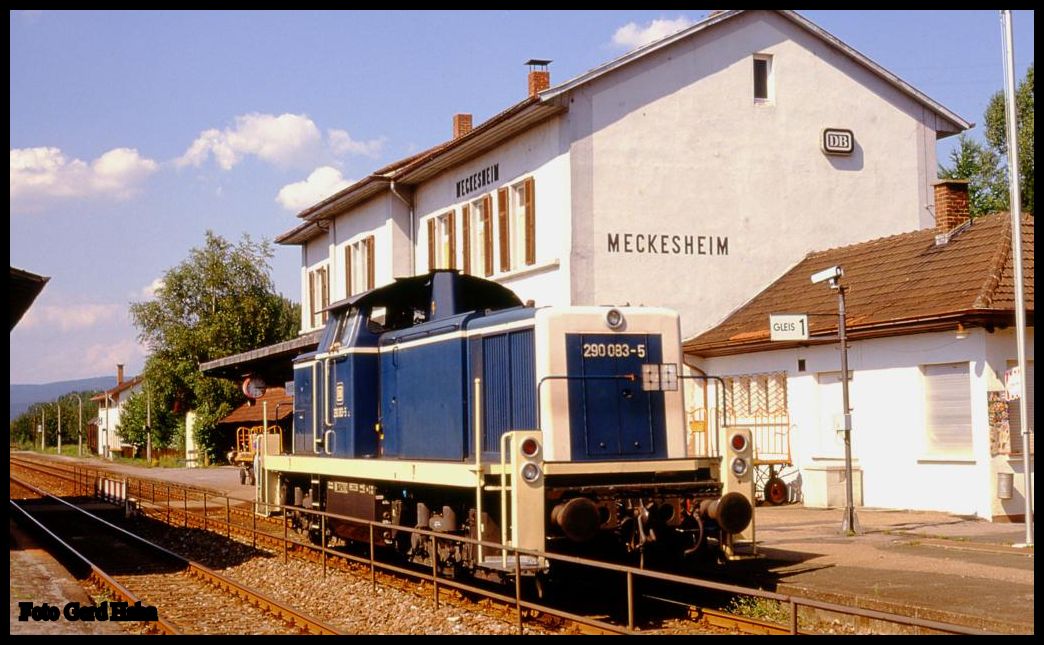 290083 am 18.8.1989 um 15.00 Uhrim Bahnhof Meckesheim.