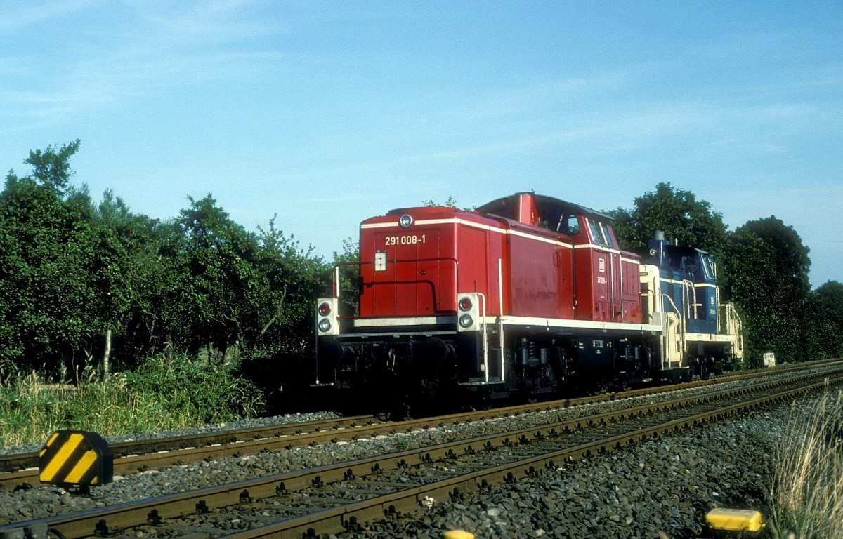 291 008 + 261 183  Cuxhaven  30.08.83