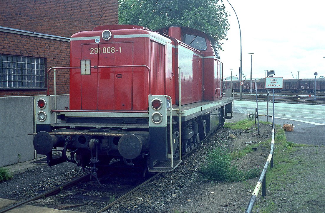 291 008, Hamburg Freihafen, 26.06.1984.
