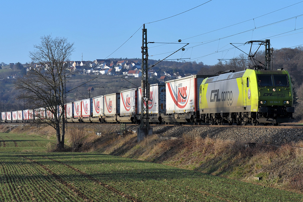 29.12.2016  Streckenabschnitt Uhingen 185 534-5